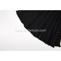 Women's Knitted Elastic Waist Texture Pleated Skirt